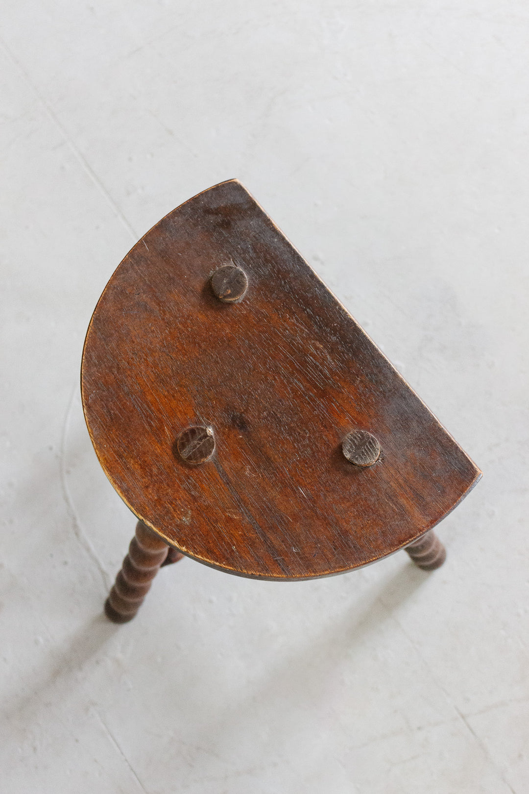 antique french bobbin leg stool
