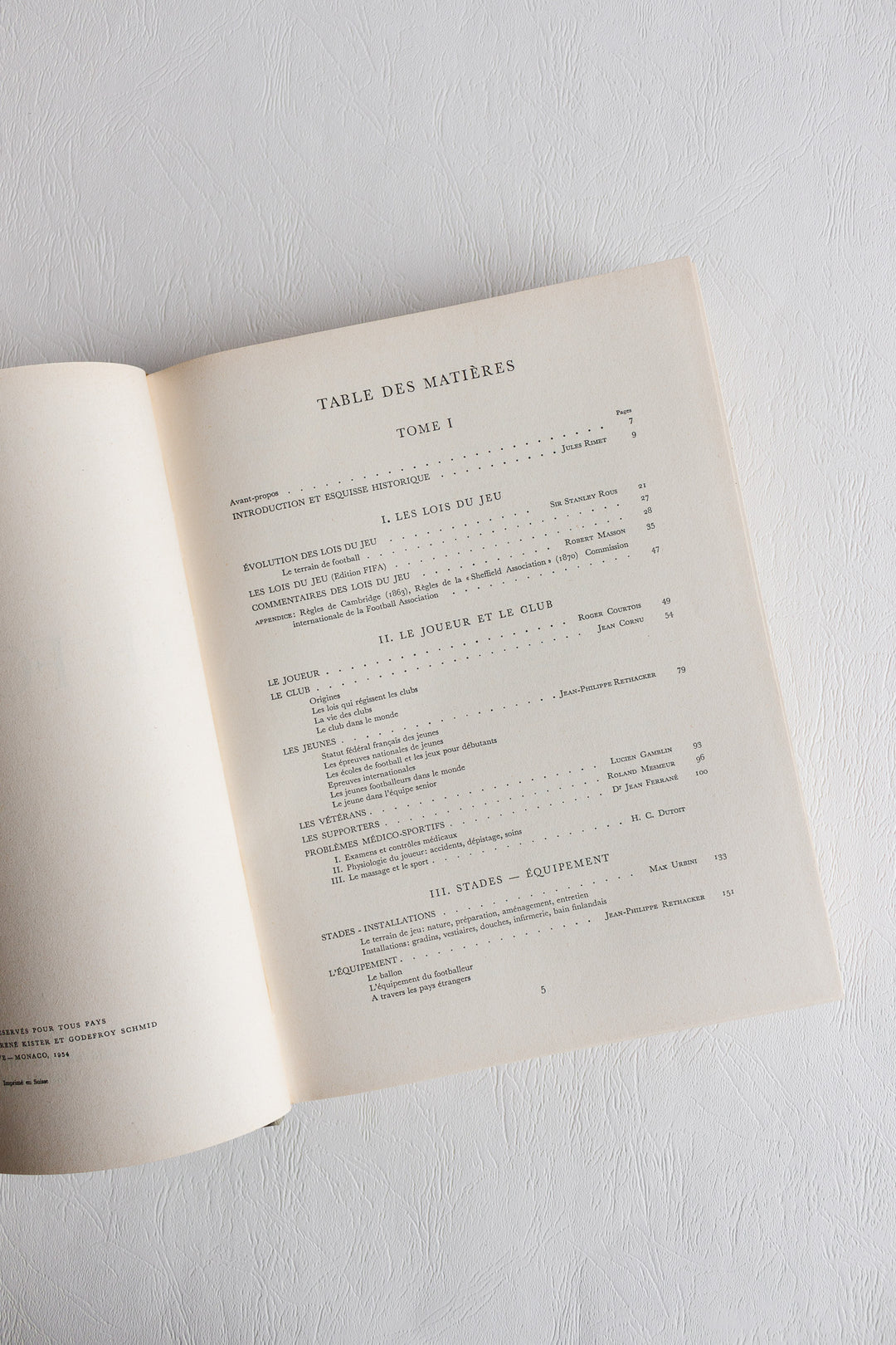 "le football" midcentury french coffee table books: volumes 1 and 2