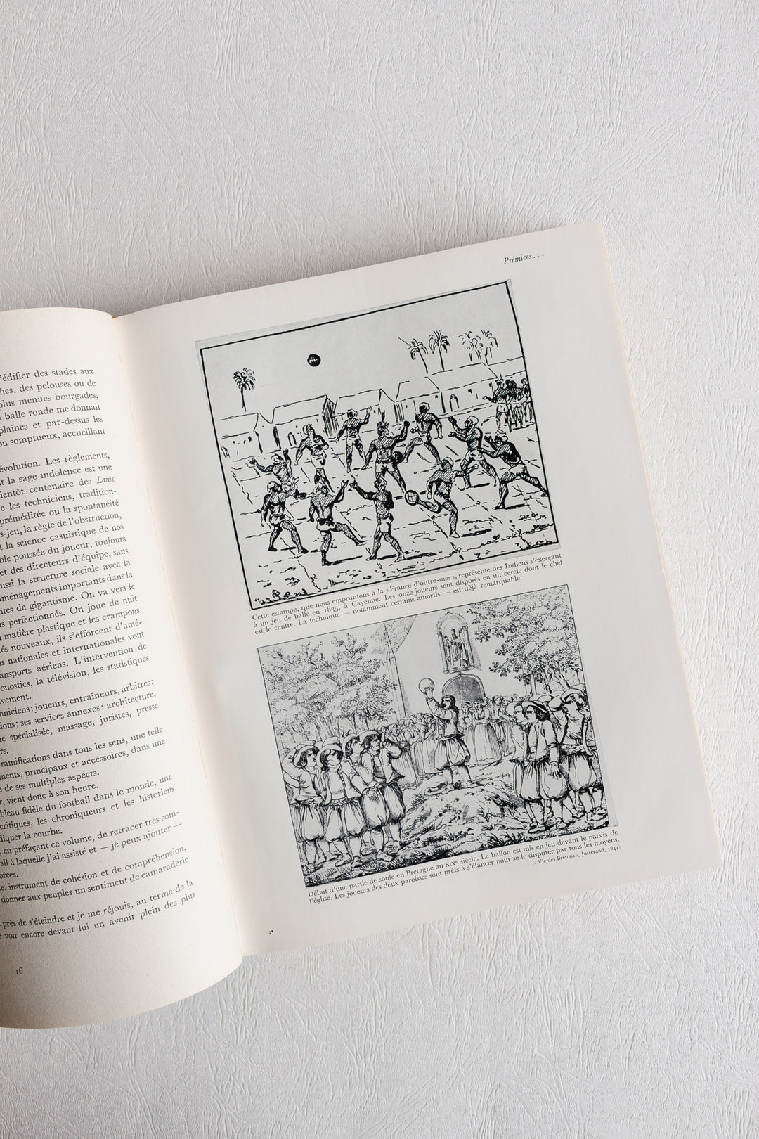 "le football" midcentury french coffee table books: volumes 1 and 2