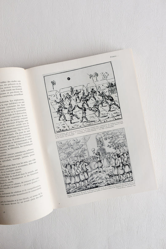 "le football" midcentury french coffee table books: volumes 1 and 2