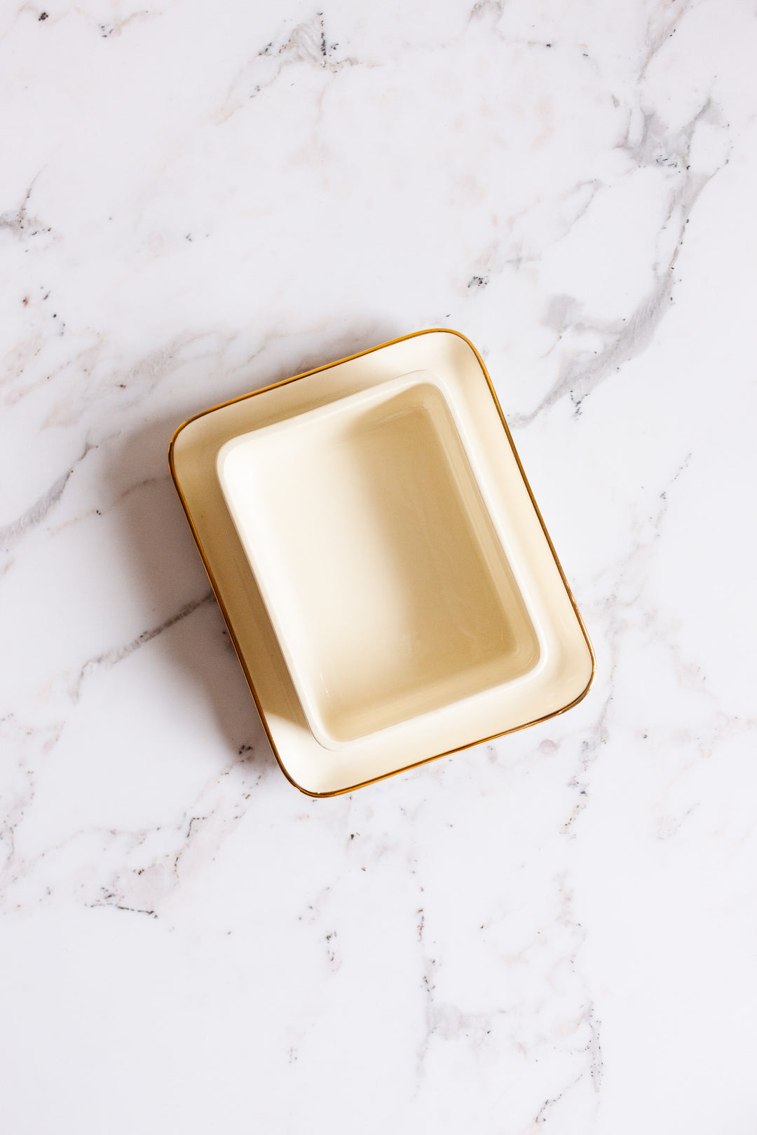 midcentury "mettlach" villeroy & boch butter dish