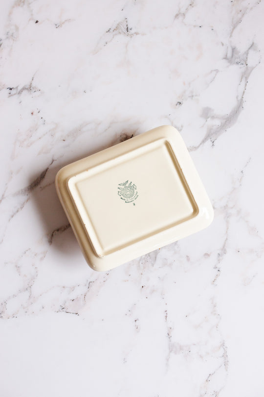 midcentury "mettlach" villeroy & boch butter dish
