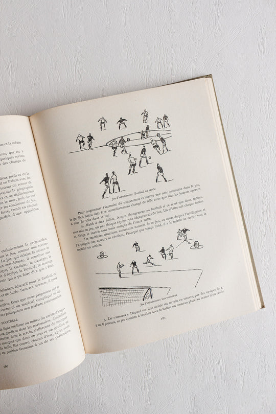 "le football" midcentury french coffee table books: volumes 1 and 2