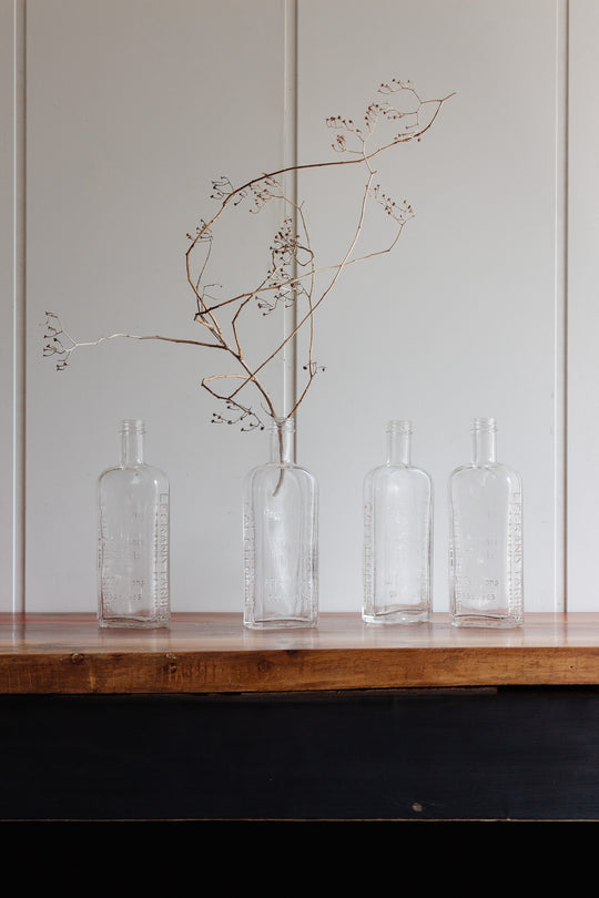 turn of the century French glass pharmacy bottle