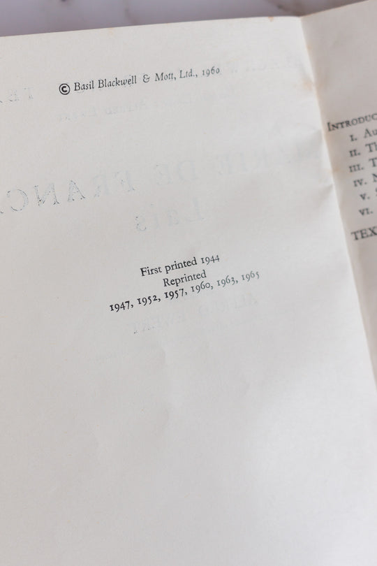 vintage book of poetry "lais" translated English version by Marie de France