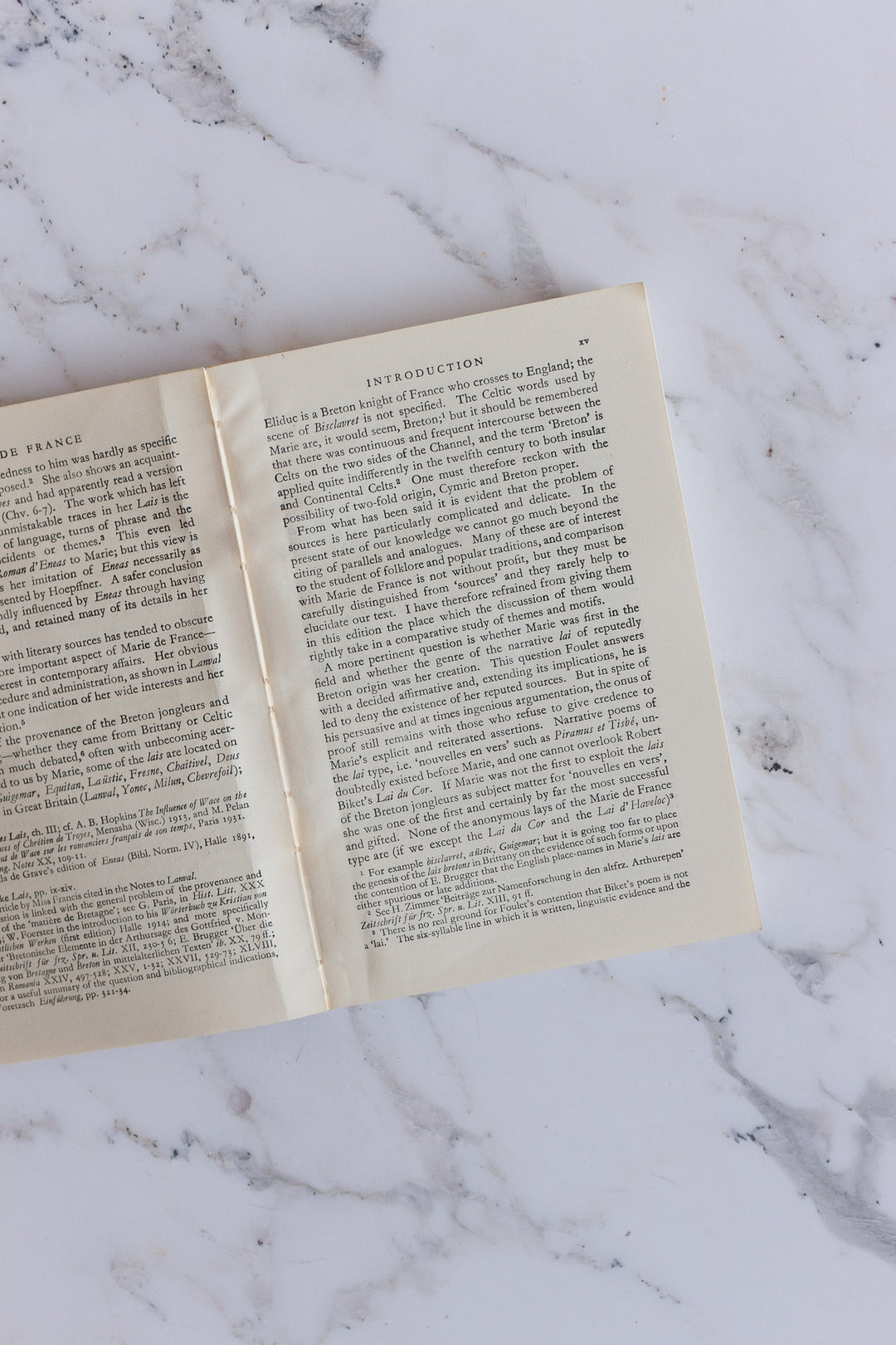 vintage book of poetry "lais" translated English version by Marie de France