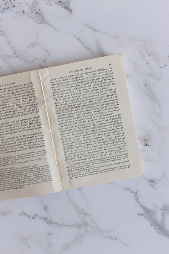 vintage book of poetry "lais" translated English version by Marie de France