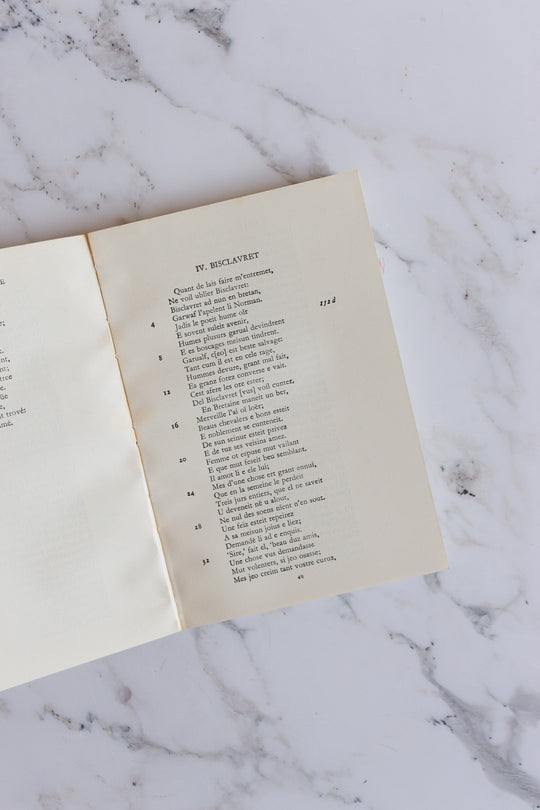 vintage book of poetry "lais" translated English version by Marie de France