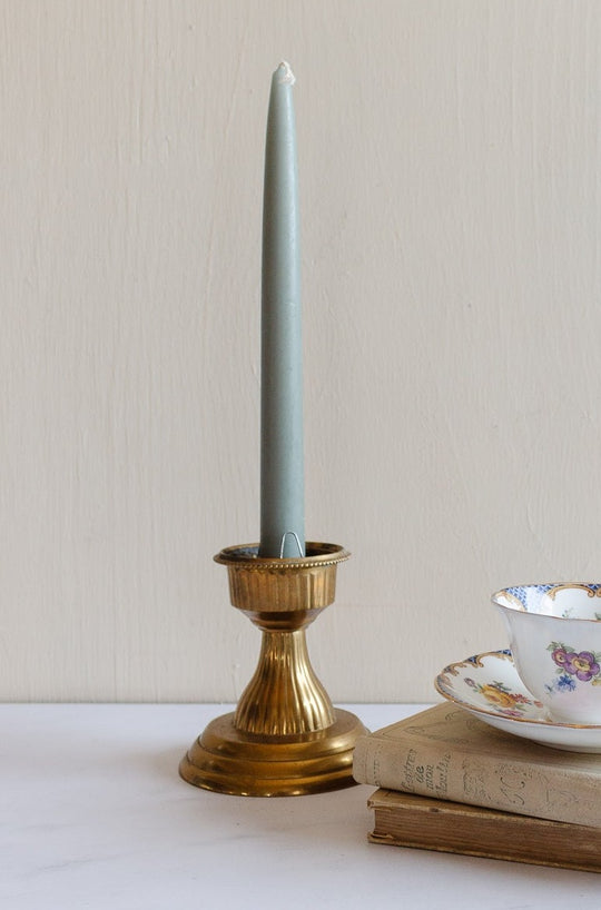 vintage French large brass candlestick