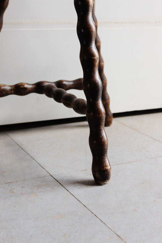 vintage French bobbin leg stool