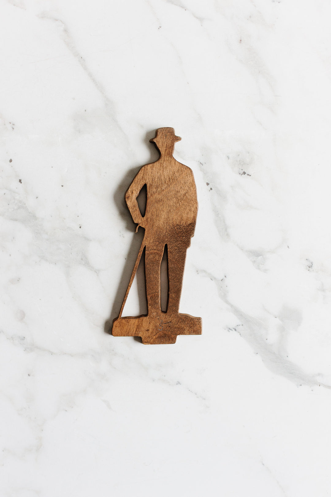 rare "homme des 1930s" wood mounted photograph