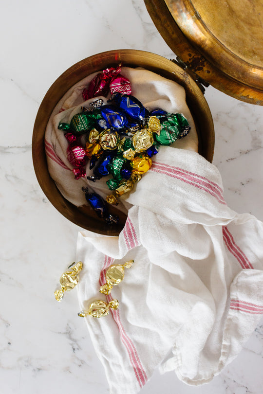 vintage french brass trinket box