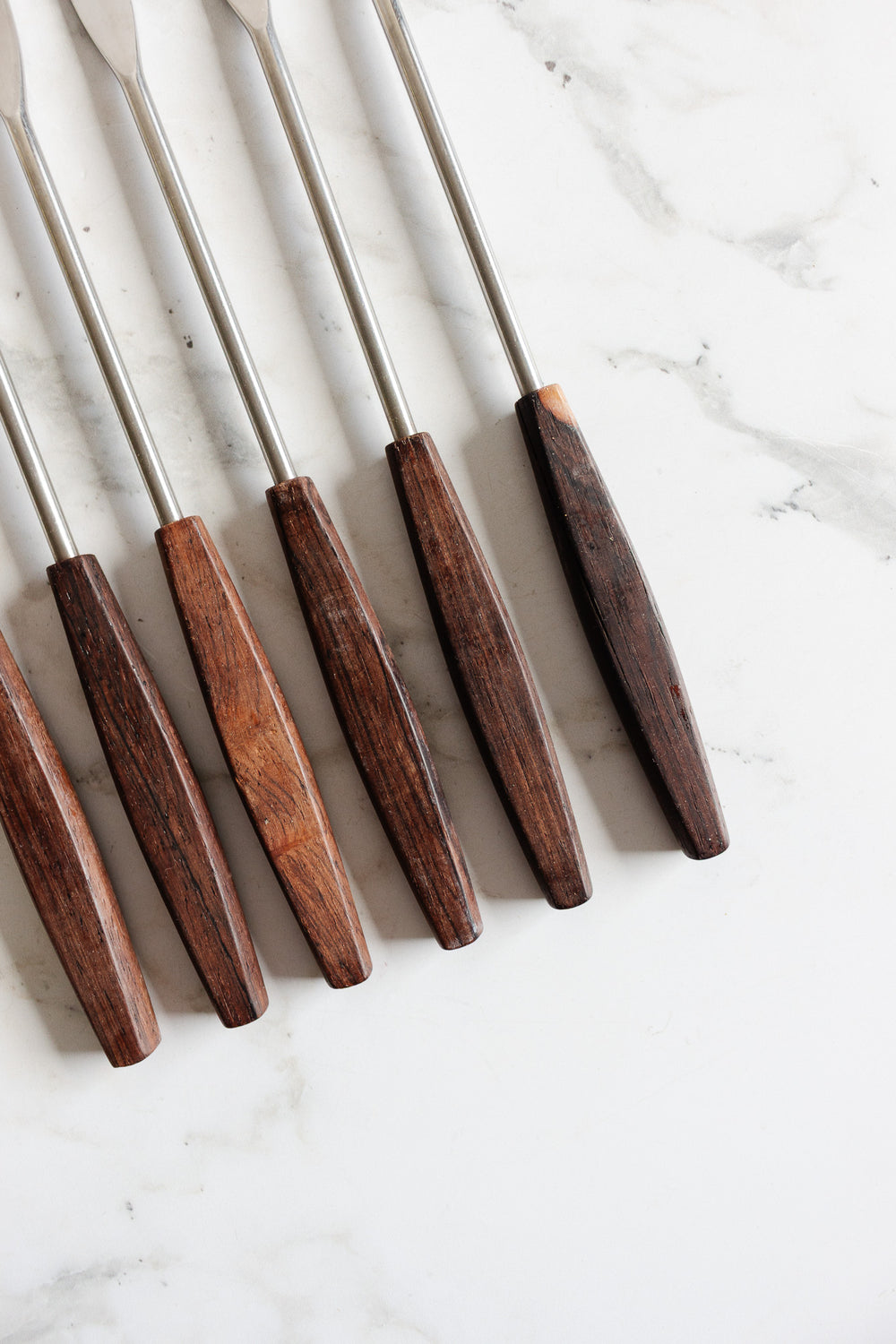 vintage german set of 6 fondue forks