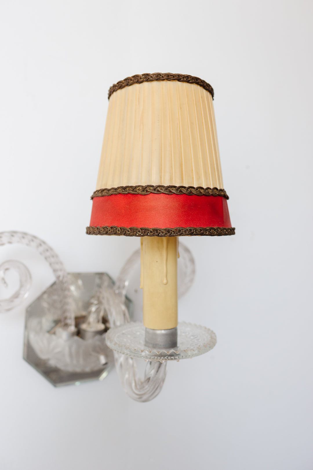 RESERVED - rare 1940s French Venetian Murano mirror sconces, in the style of Barovier