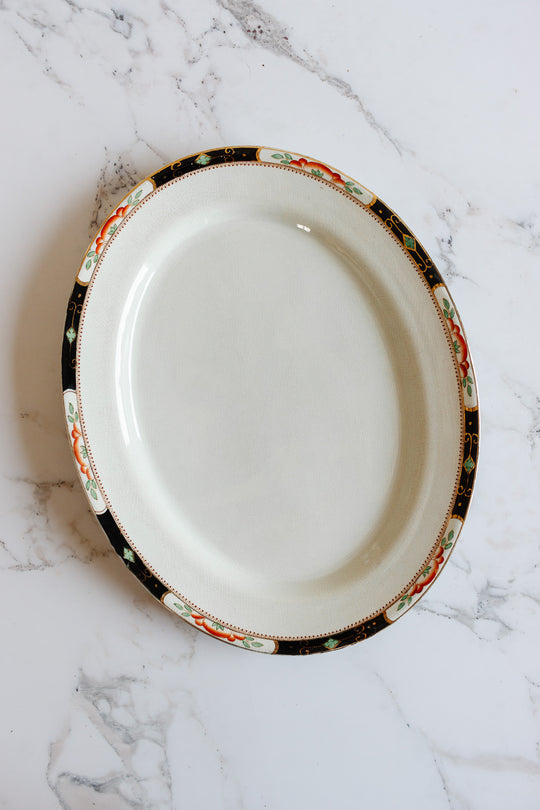 antique English tillson ware burslem platter