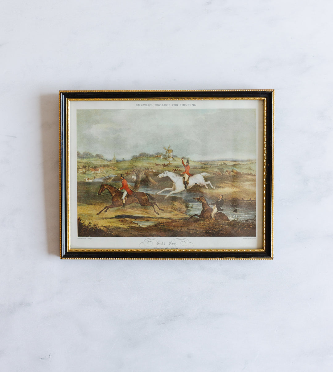 “Shayer’s English fox hunting” set of 4