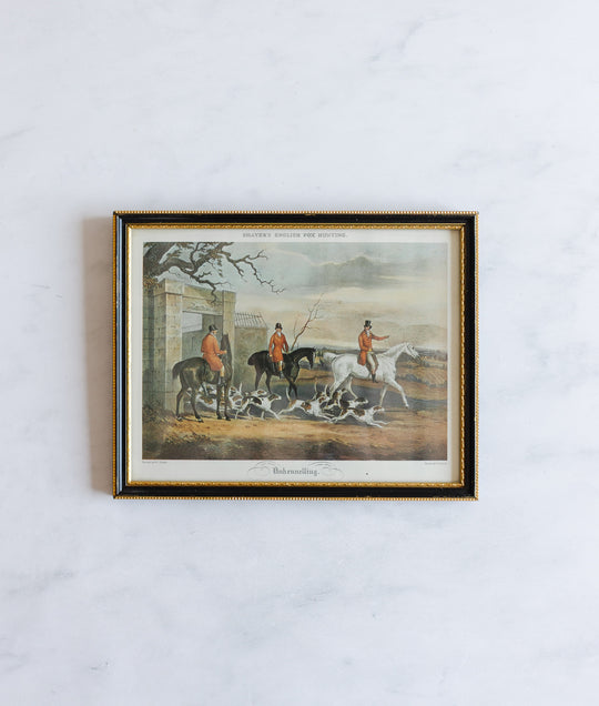 “Shayer’s English fox hunting” set of 4