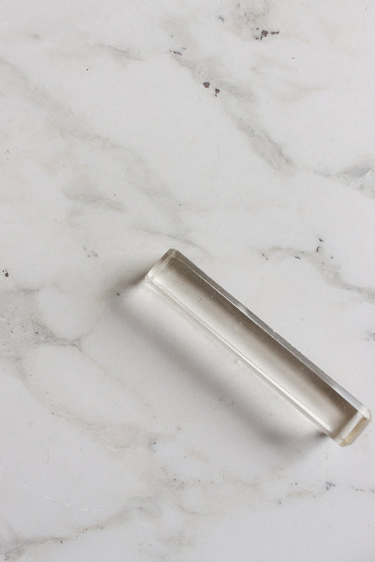 vintage french cut glass knife rests, set of 6