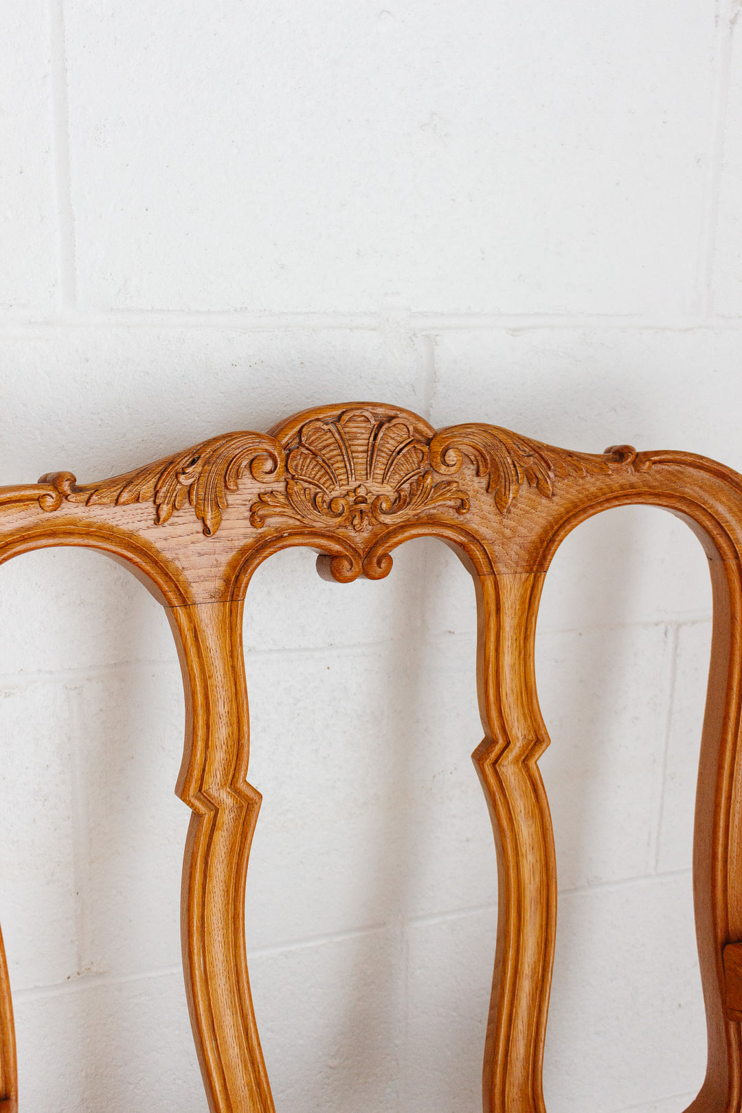 pair of 1950s Belgian Liégeoise rococo style carved oak armchairs