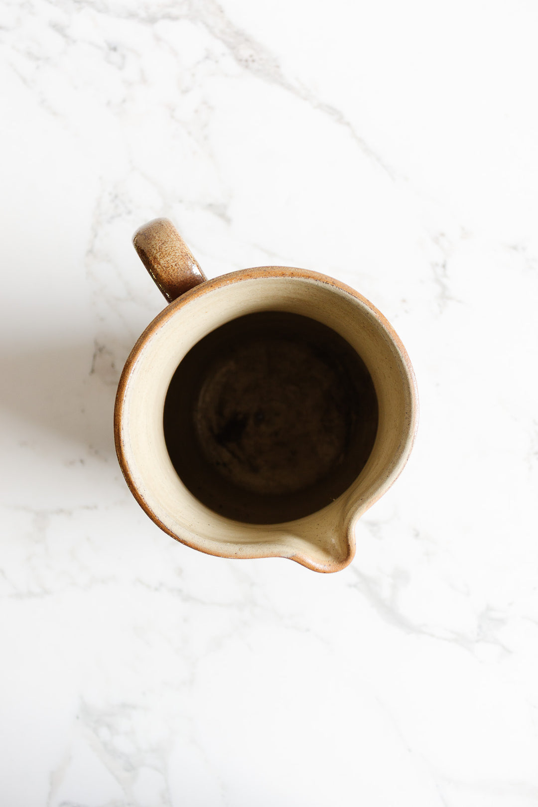 large vintage quintessentially french stoneware pottery pitcher