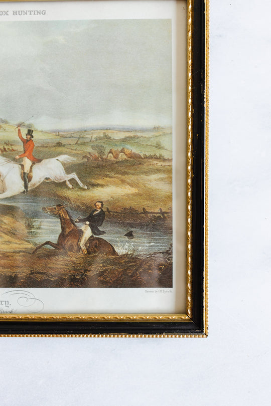 “Shayer’s English fox hunting” set of 4