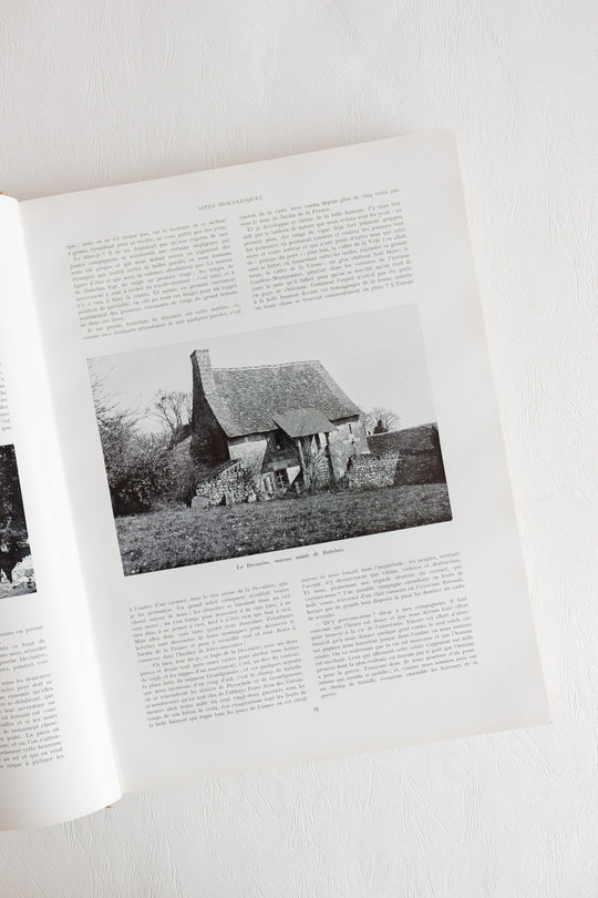 vintage french coffee table book "demeures inspirées et sites romanesques"