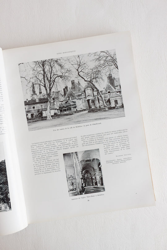 vintage french coffee table book "demeures inspirées et sites romanesques"