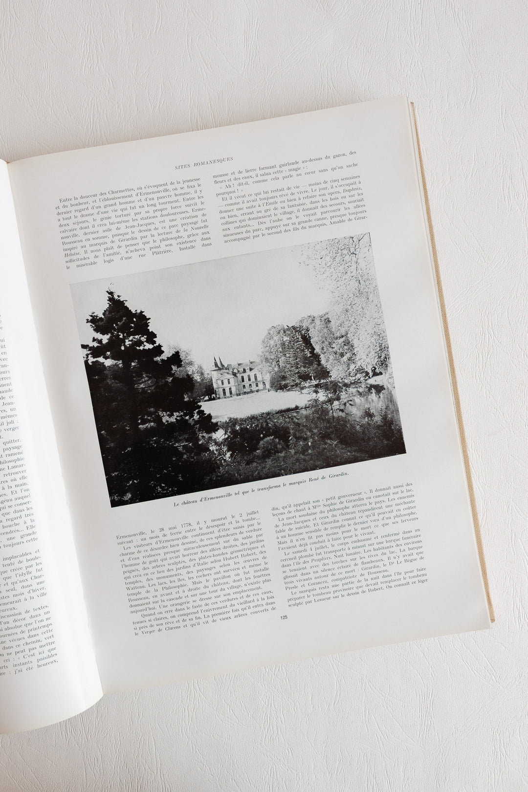 vintage french coffee table book "demeures inspirées et sites romanesques"