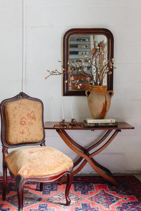 antique English mahogany coaching table