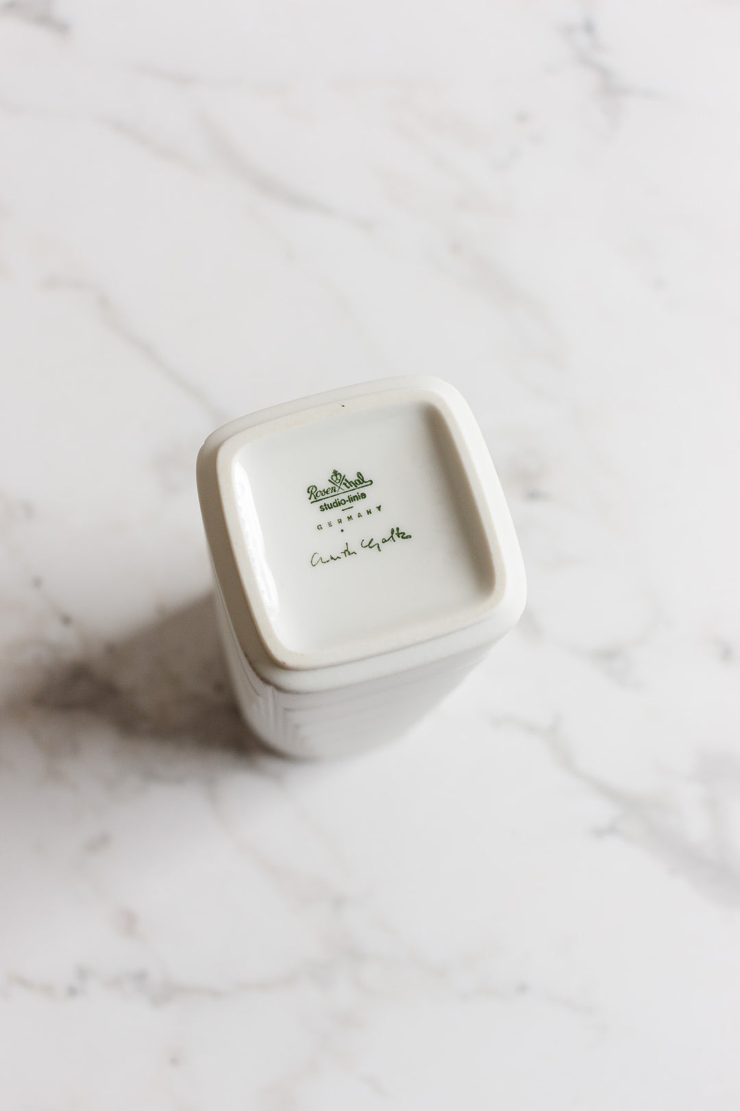 1970s rosenthal geometric vase by christa goltz