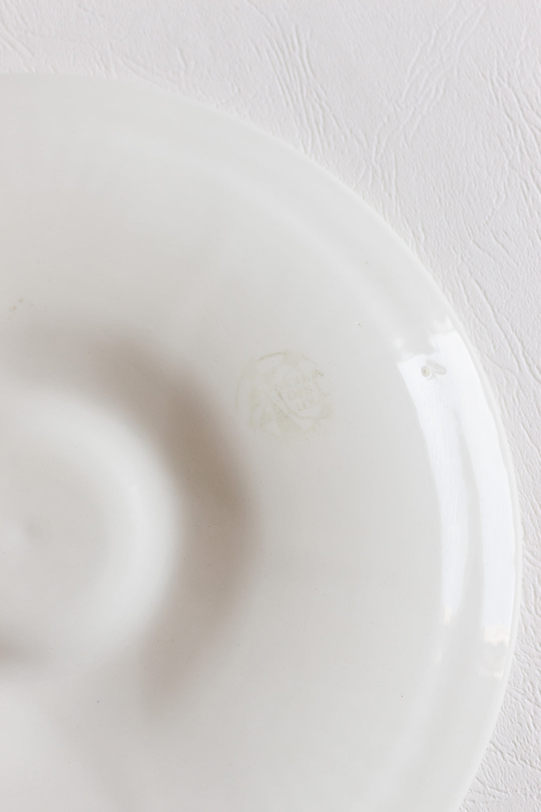midcentury french "moulin des loups" oyster plate set of 6