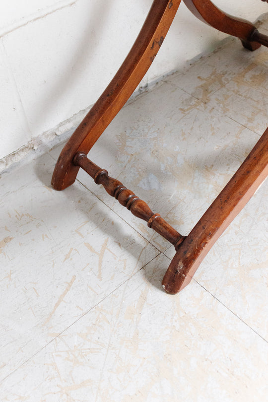 antique English mahogany coaching table