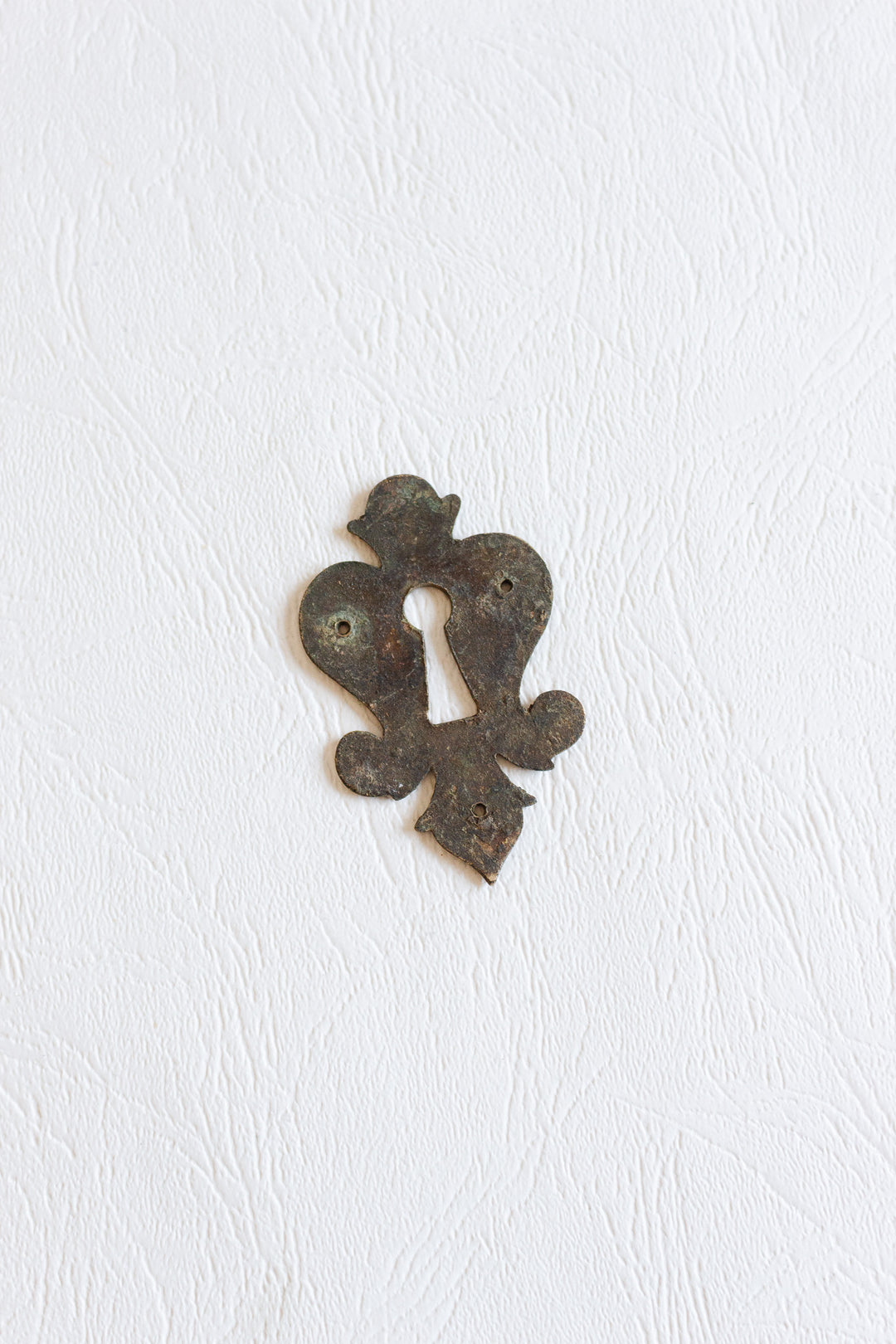 18th century brass french keyhole escutcheon