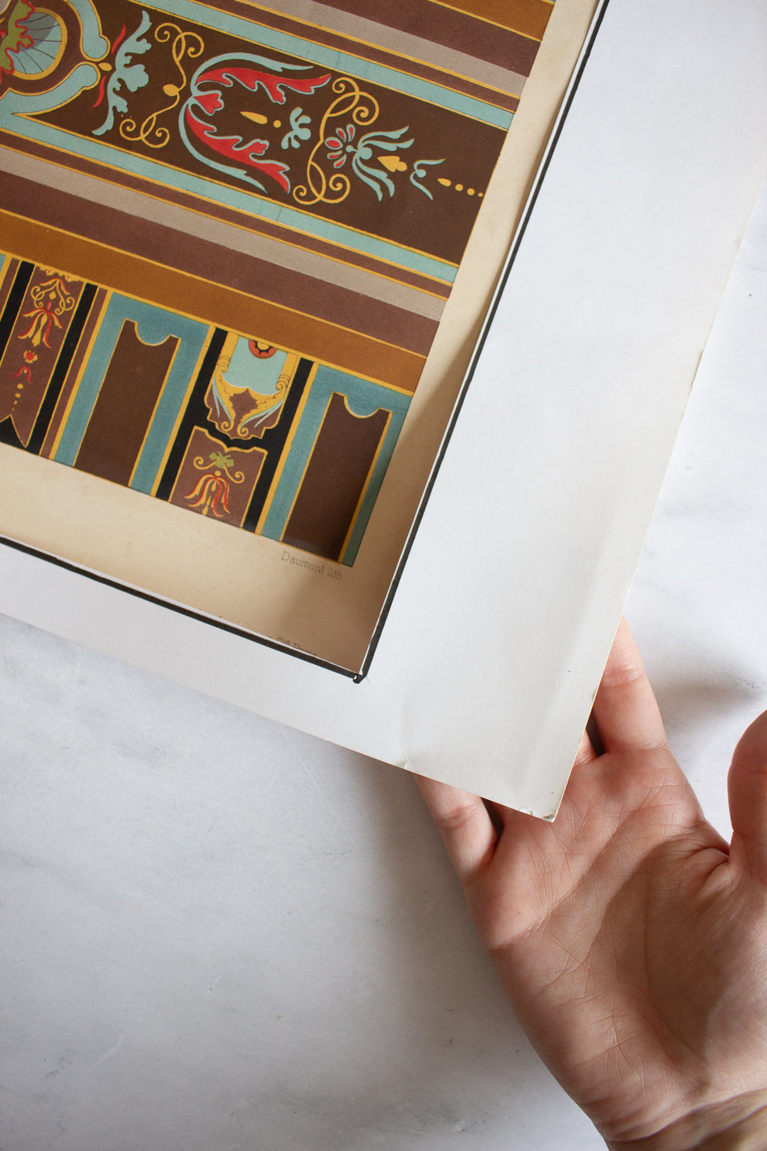 antique french chromolithograph "à la mode"