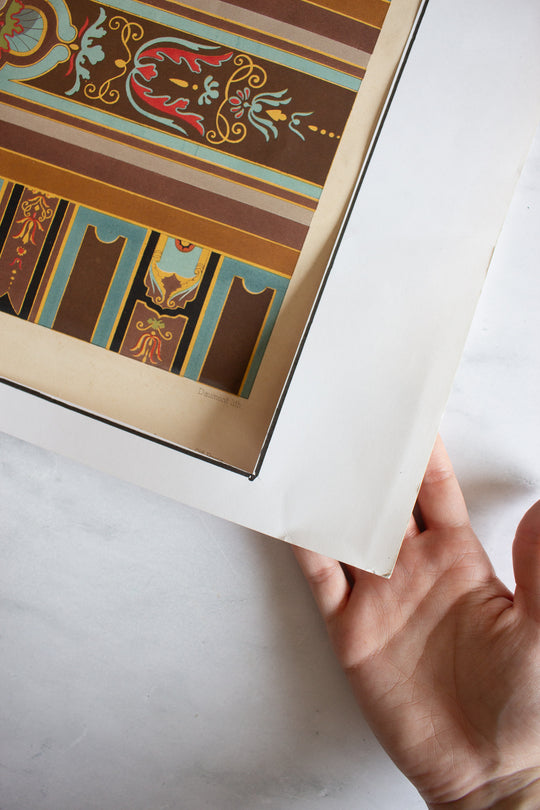 antique french chromolithograph "à la mode"