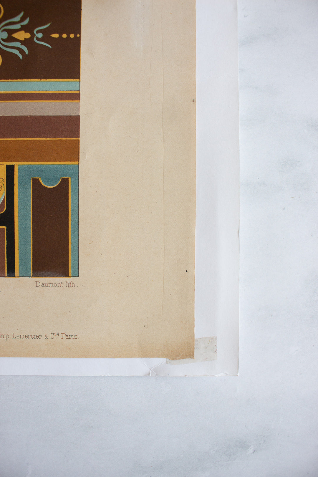 antique french chromolithograph "à la mode"