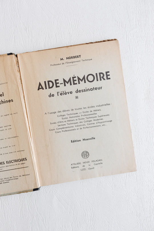 aide-mémoire de l'élève dessinateur (1955–1956)