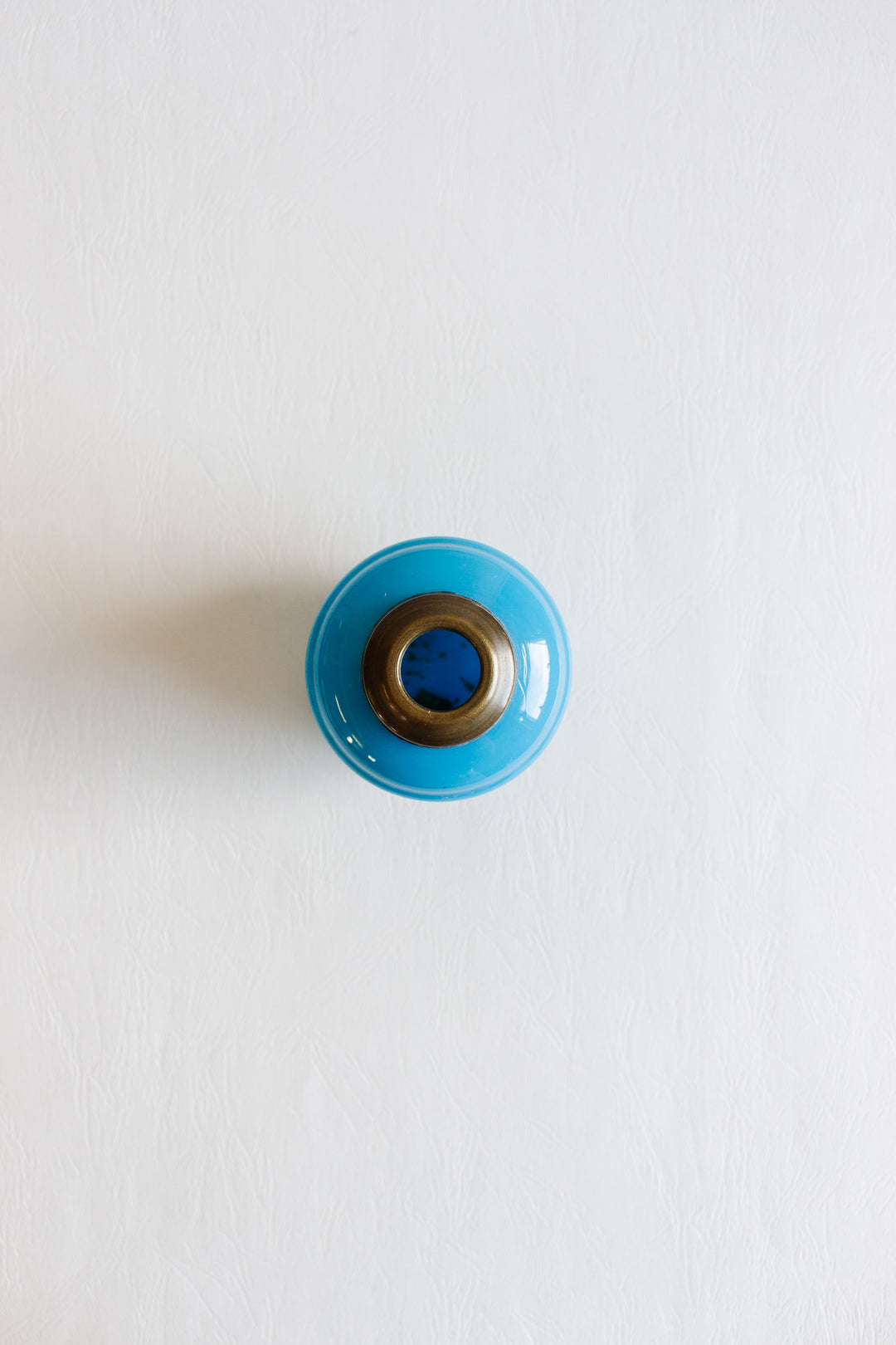 vintage french blue opaline vase