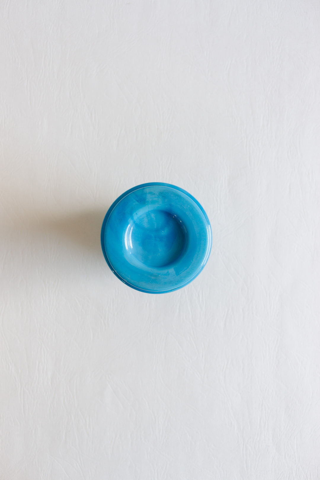 vintage french blue opaline vase
