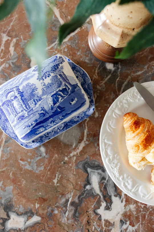 spode england "italian" covered butter dish