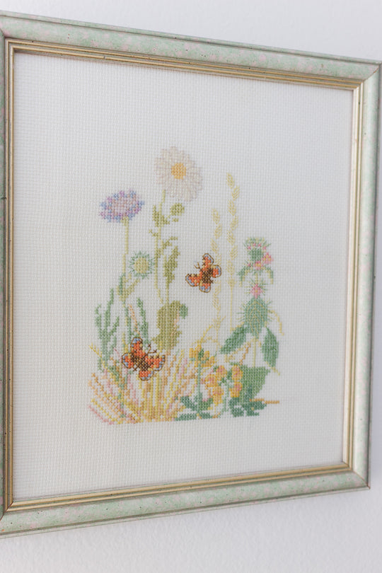 les papillons en broderie
