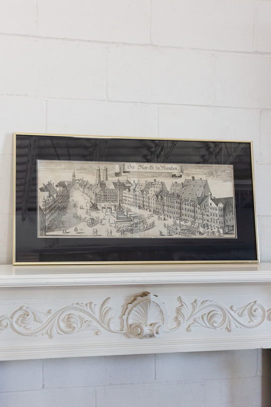 "der marckh zu münchen" (the market at munic)