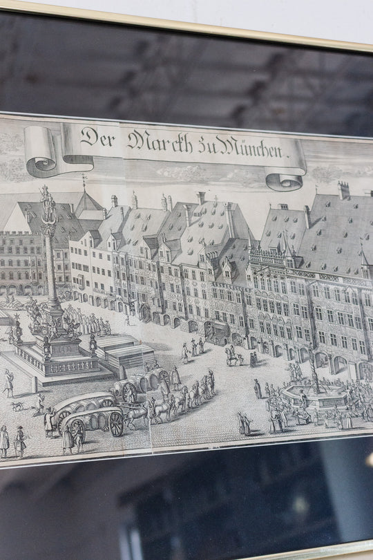 "der marckh zu münchen" (the market at munic)