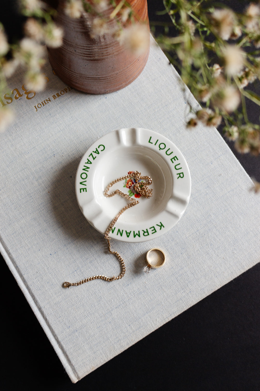 liqueur kermann cazanove vintage french ashtray