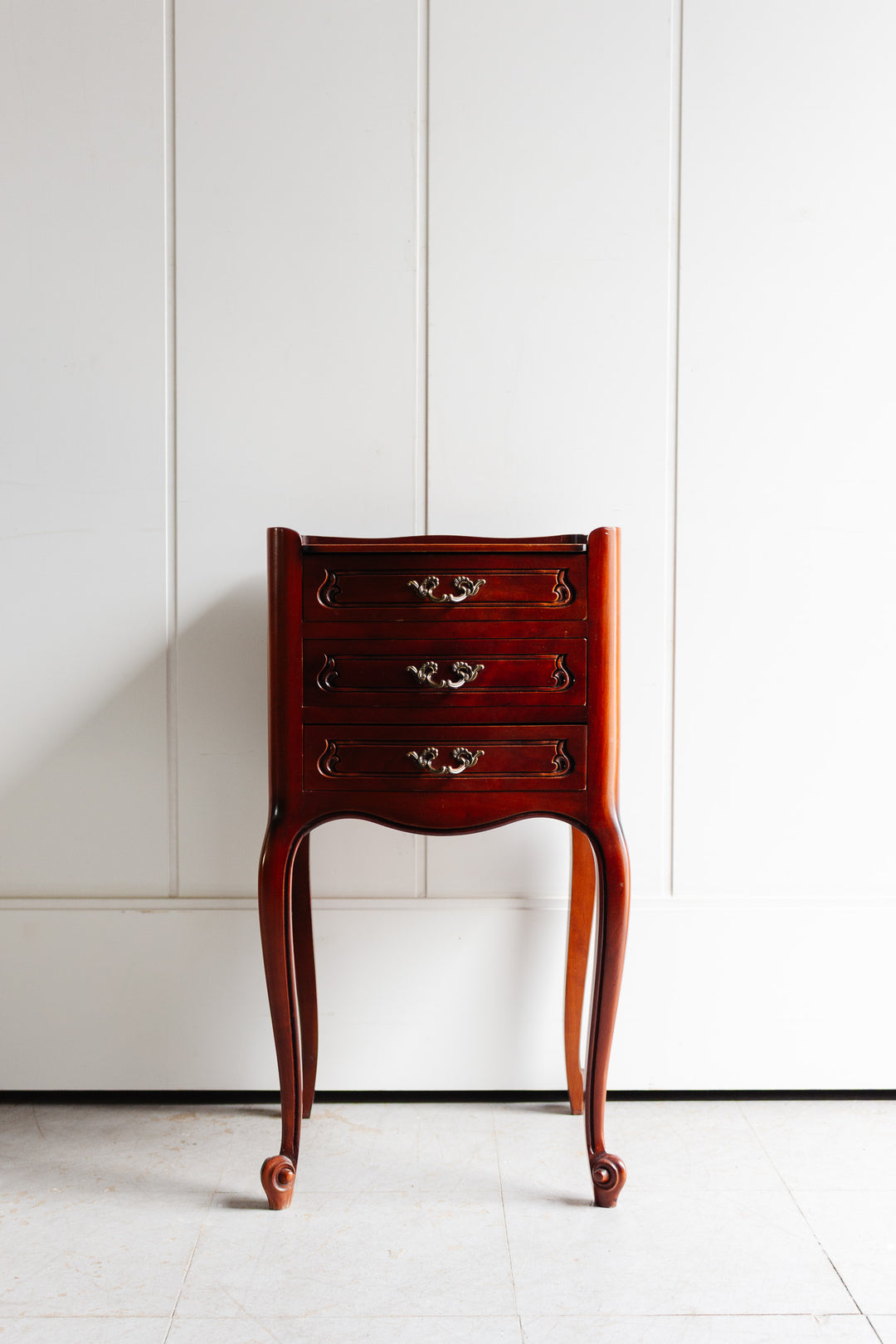 antique french louis xv style "his and her" nightstands