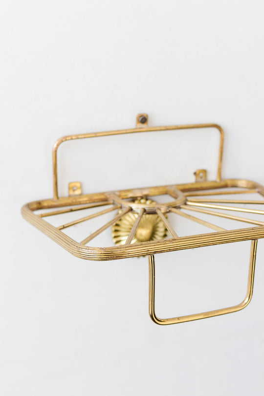 vintage french gold wall mounted bathroom shelf