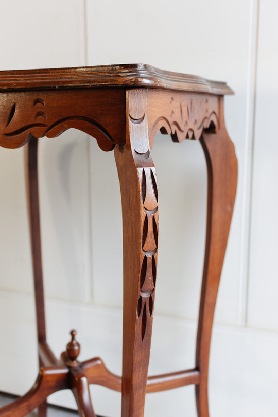 pair of vintage Italian marquetry tables