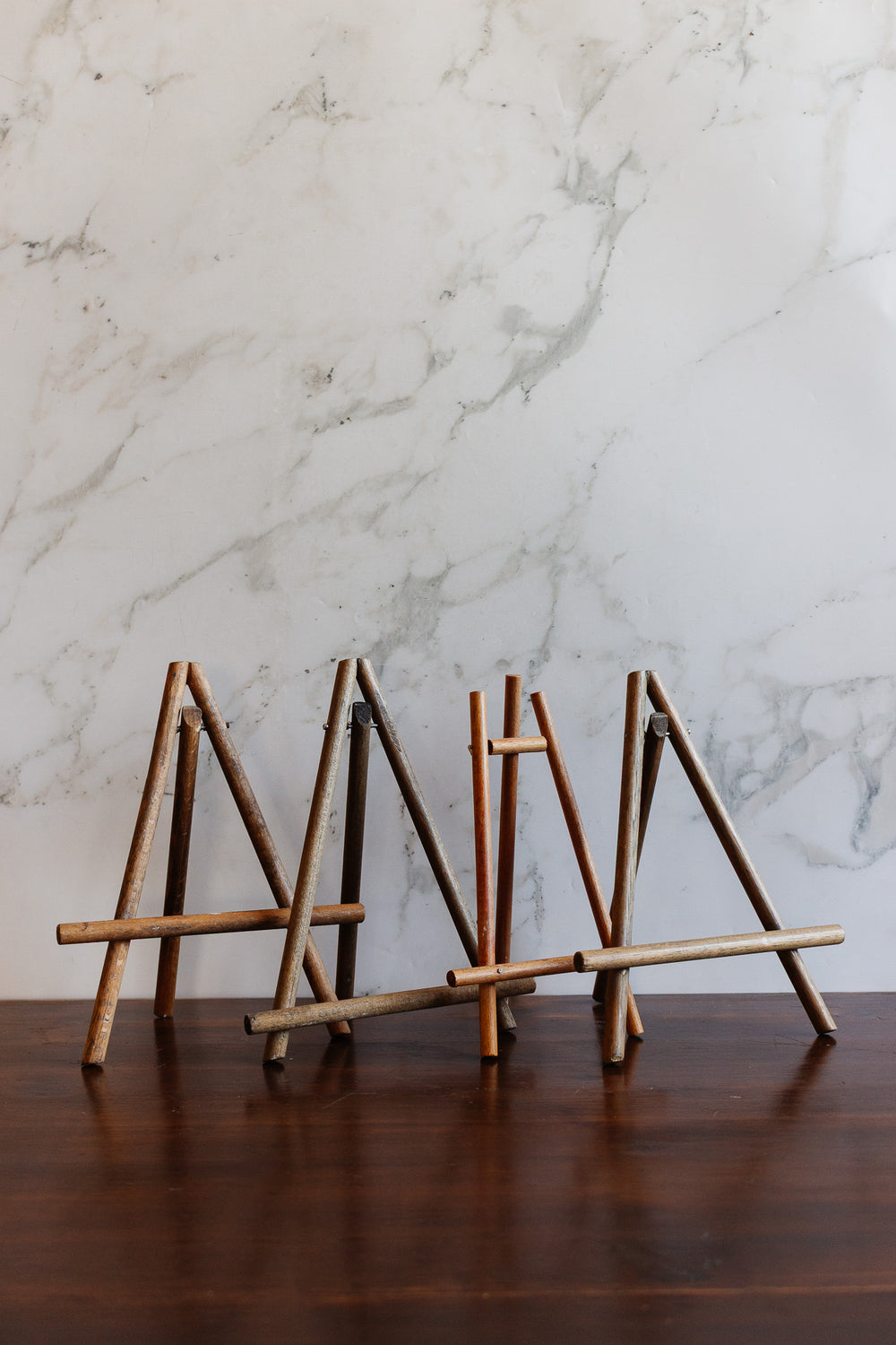vintage french tabletop wood easel