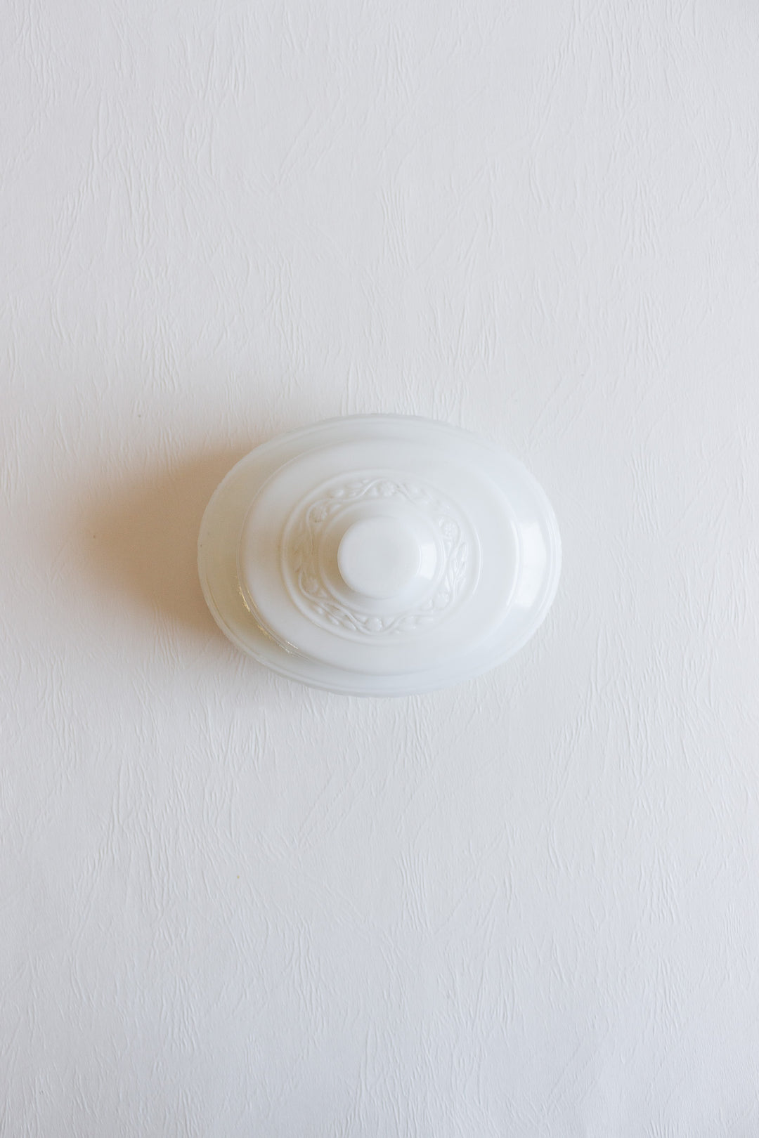 vintage french opaline covered dish