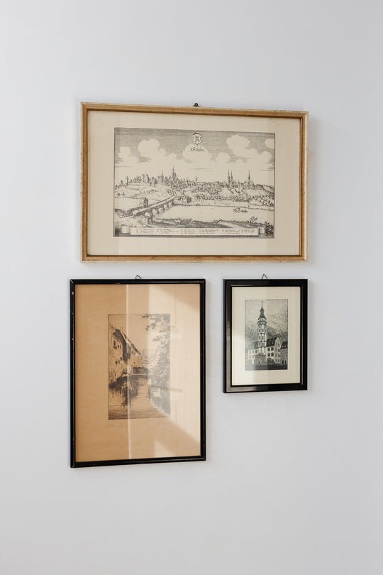 city of saalfeld antique print